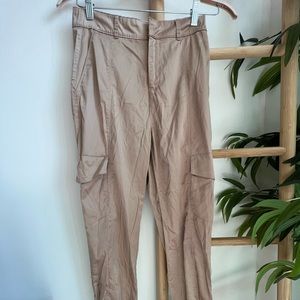 Tan cargo joggers